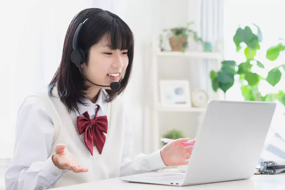 自宅からも指導が受けられる